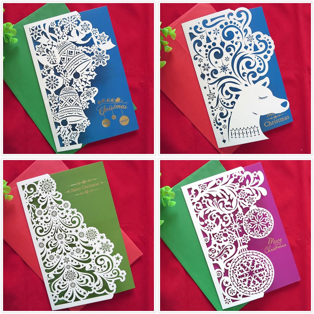 CO2 激光切割卡片紙3D圣誕賀卡 CO2 激光切割卡片紙3D圣誕賀卡