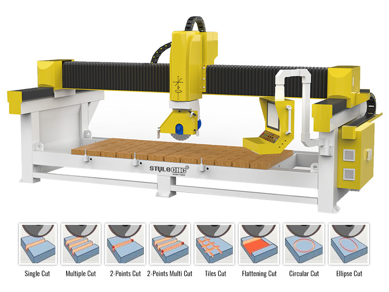 四軸數控廚房臺面和盥洗臺面橋鋸 四軸數控廚房臺面和盥洗臺面橋鋸