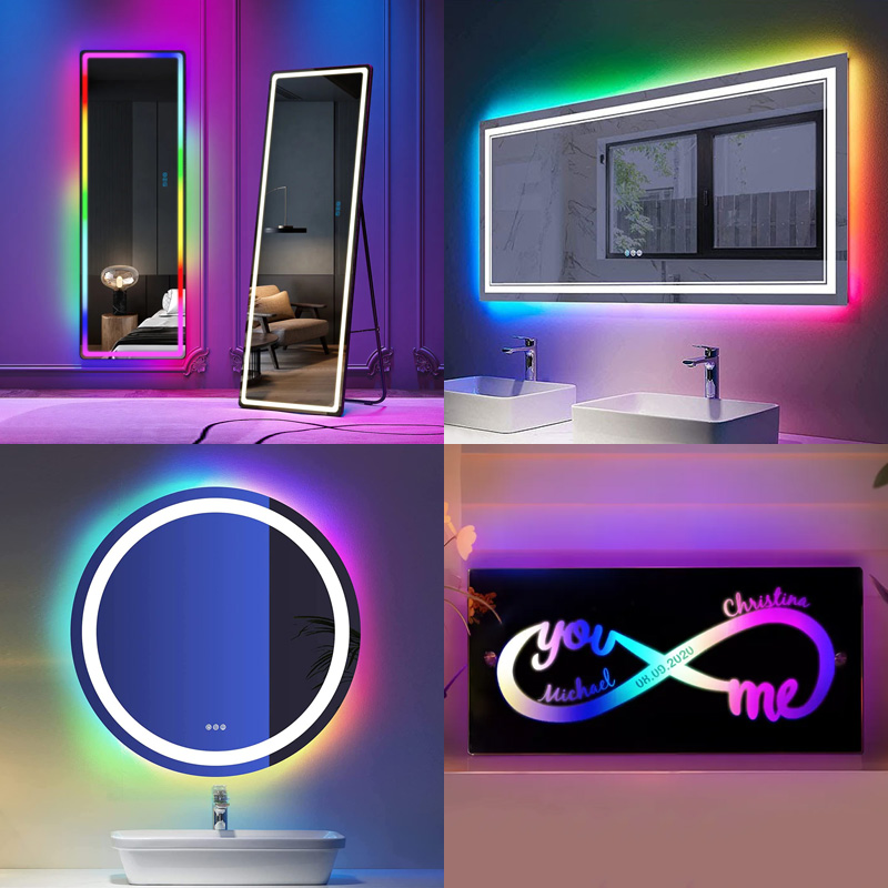 全尺寸 4x8 用于制作 LED 鏡子的光纖激光雕刻機(jī)