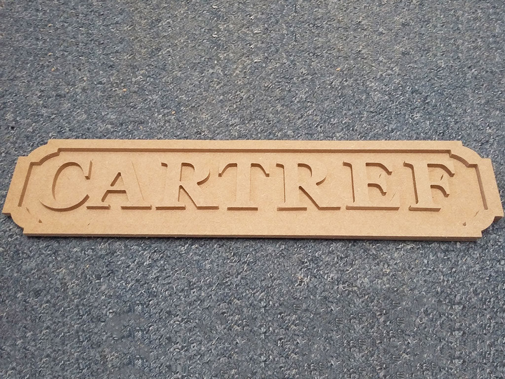 數控雕刻機雕刻MDF標牌項目