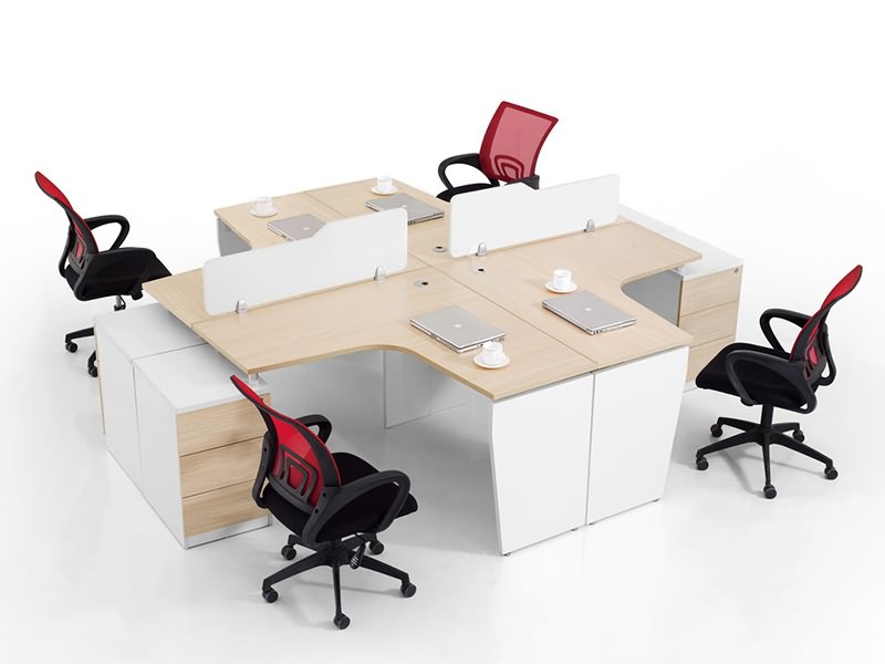 板式家具生產線加工的辦公隔間樣品