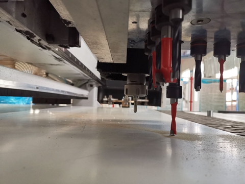 板式家具簡易自動換刀數控銑床（帶排鉆）