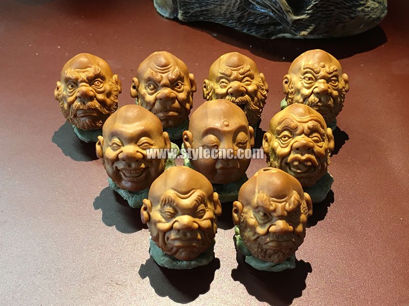 數控雕刻機雕刻下橄欖核