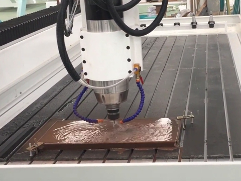 石材雕刻用線性自動換刀數(shù)控銑床