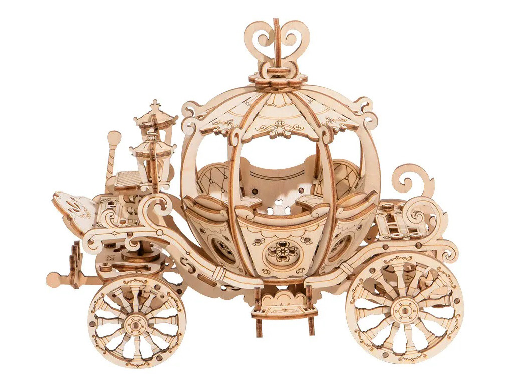 激光切割個性化3D木制馬車