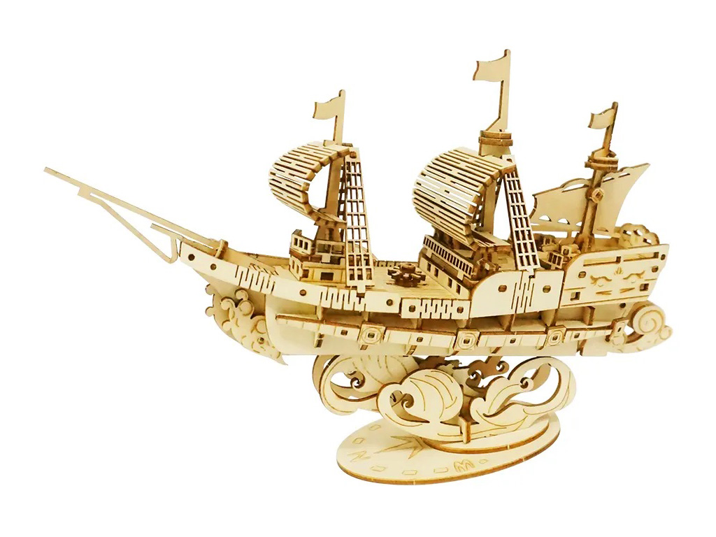 定制3D帶激光切割機的木船