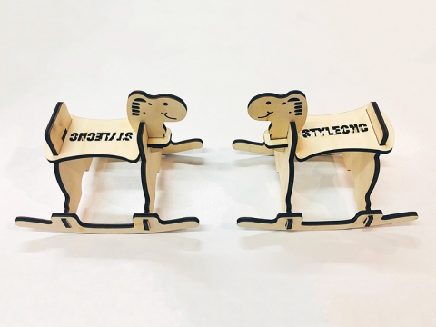 CO2 激光切割機(jī)3D木制拼圖制作