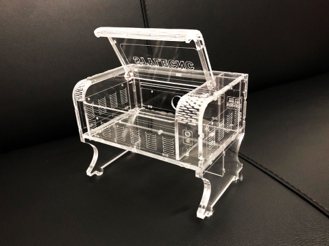 激光切割透明亞克力3D拼圖 CO2 激光切割機(jī)套件