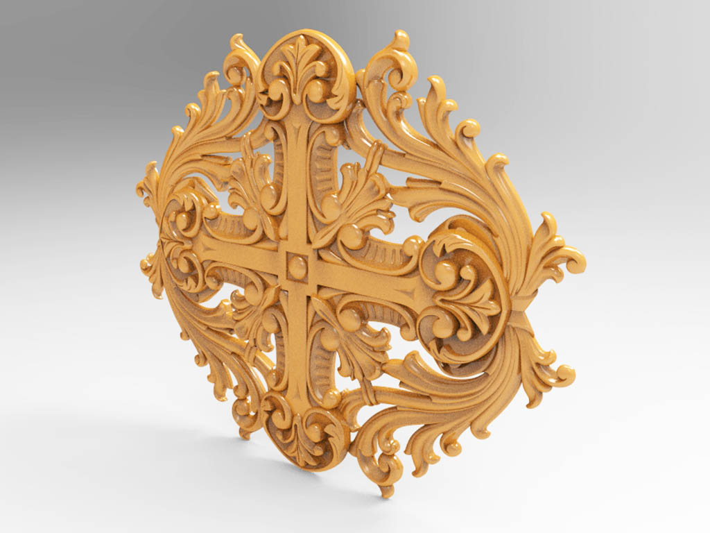 數控雕刻臺3D木質裝飾模型 STL 檔