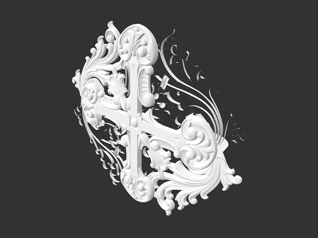 數控雕刻臺3D木質裝飾模型 STL 檔