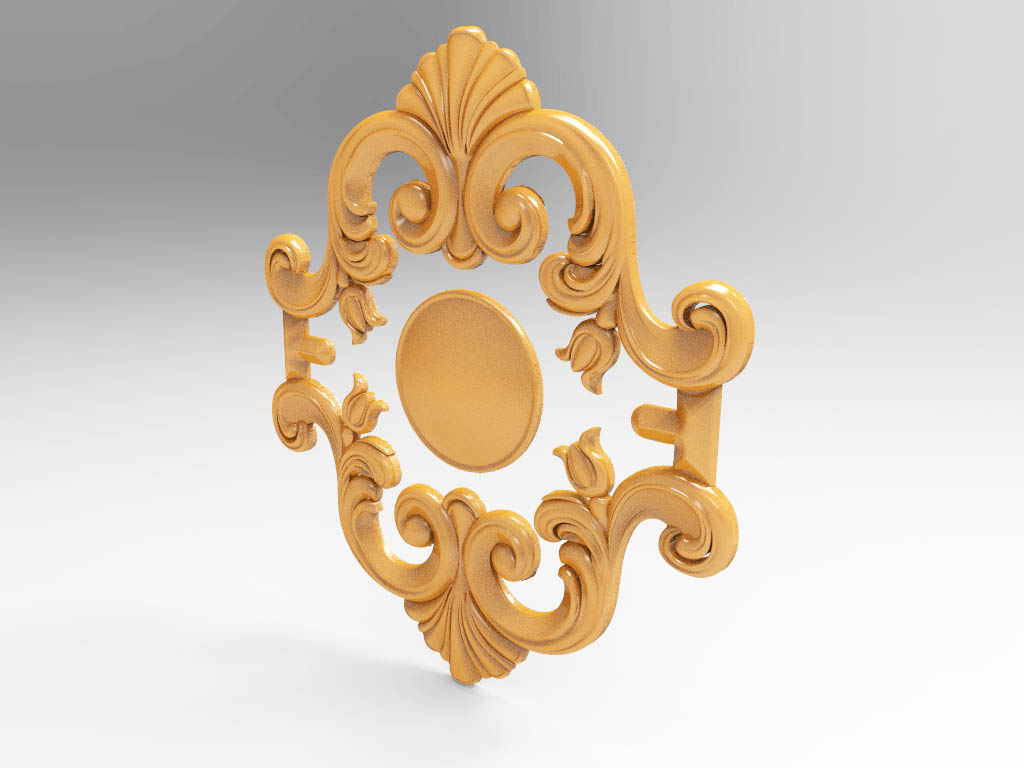 數控木工雕刻機3D家居裝飾設計 STL 檔