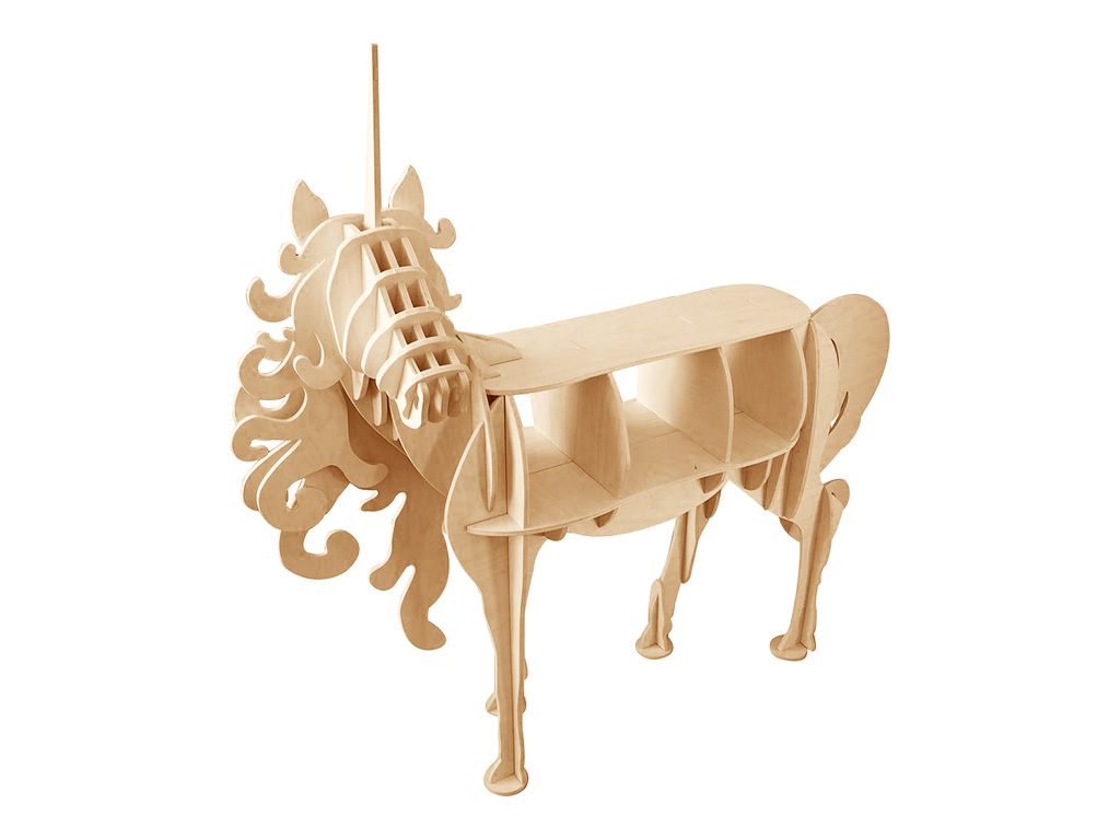 Unicorn Shelf項目嵌套數控雕刻機