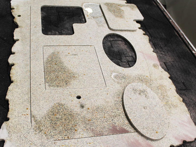 五軸數控橋切機用于大理石臺面切割項目 五軸數控橋切機用于大理石臺面切割項目