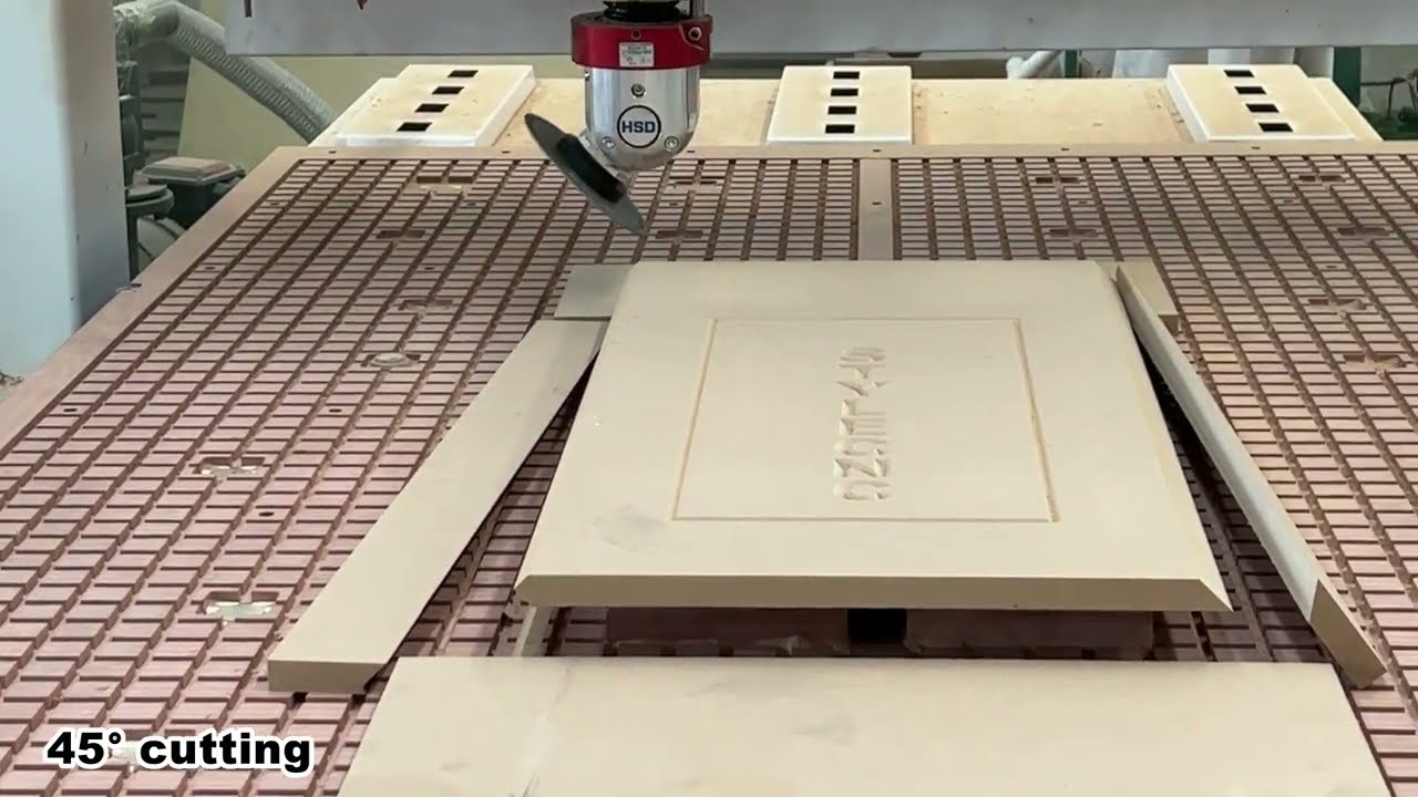 自動換刀數控木工雕刻機工作臺套件，帶HSD C軸和主軸