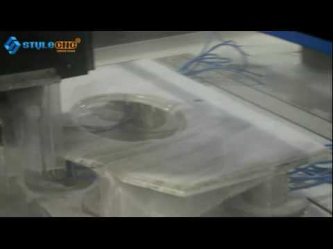 自動換刀數(shù)控洗手池石材切割機