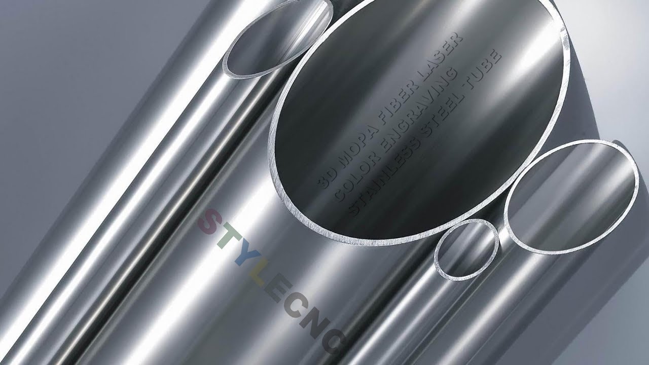 3DMOPA光纖激光在不銹鋼管上雕刻顏色